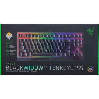 레이저 Blackwidow V3 TKL Linear KR 유선 텐키리스 키보드, 혼합색상, RZ03-03492000-R3K1, 황축