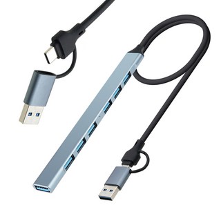갤럭시탭S5e 10.5 7IN2 C타입 USB3.0 7포트 USB허브/꼬리물기, FW084 7포트허브, 1개