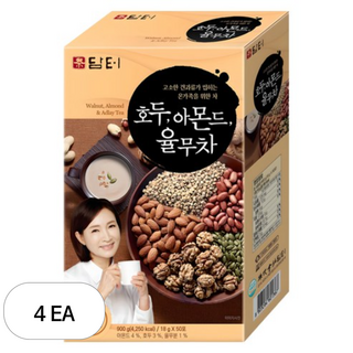 담터 호두 아몬드 율무차, 18g, 50개입, 4개