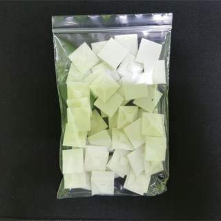 케이블타이 고정 마운트 20x20mm, 50개입 – 케이블 및 전선 정리용 케이블 마운트 케이블타이 고정 마운트 20x20mm, 50개입 – 케이블 및 전선 정리용 케이블 마운트