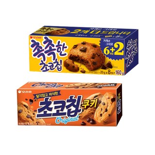 오리온 초코칩쿠키+촉촉한초코칩, 1세트