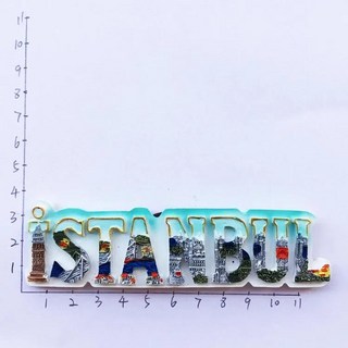터키 여행 냉장고 스티커 관광 기념품 수지 자석 인테리어 웨딩, 1개, 6.Istanbul