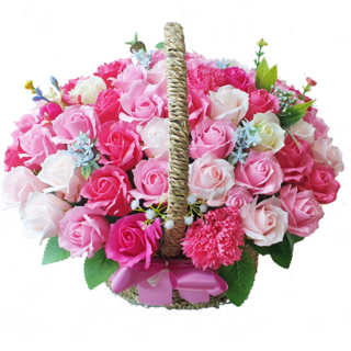 비누꽃바구니 비누장미