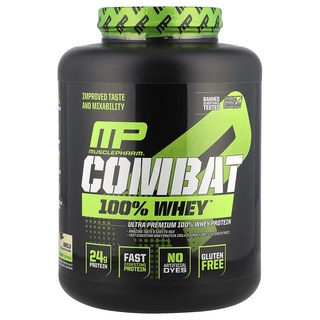 MusclePharm Combat 100% Whey™ Protein 바닐라 맛 2240g(5lbs), MusclePharmCombat100WheyProtei, 1개