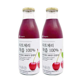 투오가닉 NFC 착즙 타트체리 주스 100% 착즙원액, 2개, 1000ml