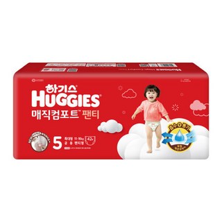 2024 하기스 매직컴포트 팬티 5단계 특대형 공용 42매 2팩, 특대형(XL), 84매