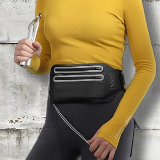 캠쉬 블랙 방수 스마트폰 수납 마라톤 러닝벨트 – 야광 기능 포함, 1개 마라톤핸드폰