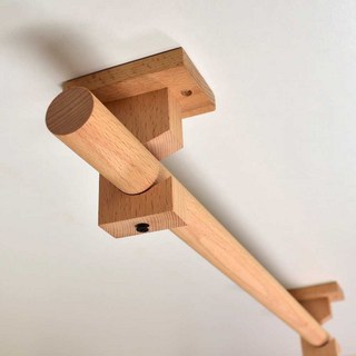우드 커튼봉 원목 우드봉 나무 제품 한옥 인테리어 커텐, 5. 너도밤나무 단일봉 240cm+3지지대