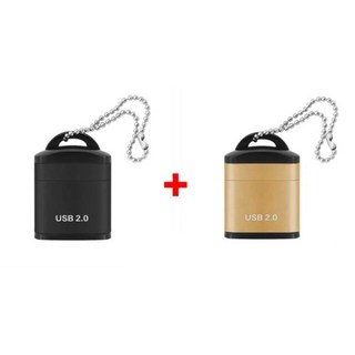 미니 고속 USB 2.0 카드 리더 TF 마이크로 SD 메모리 카드 어댑터 PC 컴퓨터 노트북 자동차 마이크로 SD, 1 Black 1 Gold, 06 1 Black 1 Gold