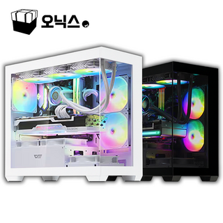 [오닉스PC] 조립 PC 게이밍 컴퓨터 데스크탑 고사양 게임용 본체 발로란트 롤 배틀그라운드, 본체01번-화이트
