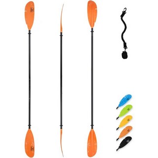 오션브로드 조절식 낚시 카약 패들 94in240cm98in250cm102in260cm 알루미늄 합금축, Orange