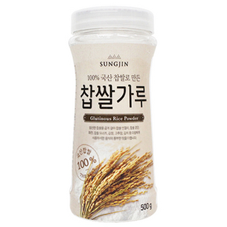 성진 찹쌀 가루, 500g, 4개