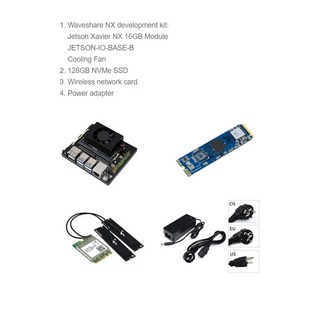 몽이몰 패드 그래픽 Jetson Xavier NX AI 개발 보드 Waveshare NX 개발 보드 Jetson Xavier NX Dev Kit 기반, 02 JETSON-XAVIER-NX-8G, 1개