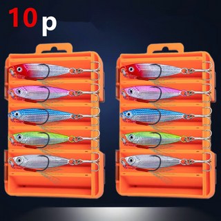 프로싱 루어낚시미끼 메탈지그 20g 5p 30g 5p 양면태클박스포장 총10개입, 1개, 250g, 5종