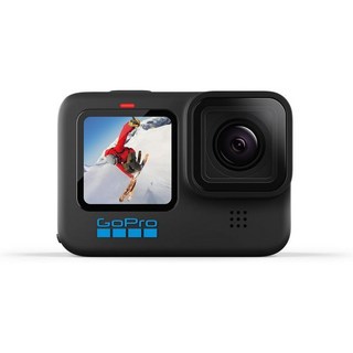 액션 카메라 바디 렌즈 스포츠 GoPro HERO10 블랙 - 전면 LCD 및 터치 후면 화면이 있는 방수 카메라 5.3K60 울트라 HD 비디오 23MP 사진 1080p, black, 2.27 Inch, 1개