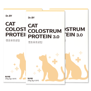 닥터바이 캣초유프로틴 고양이 단백질 근력개선 면역력 산양유 펫밀크 노령묘 영양제, 3세트, 면역/항산화, 30회분