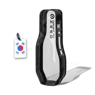 모아나웨이브 프리미엄 국내산 골프항공커버 + 태극기네임택 세트, 크리스탈 투명 PVC