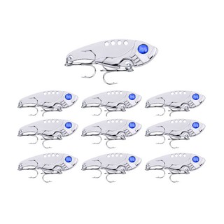 행운을파는낚시 미니 메탈바이브, 실버, 10개, 11g