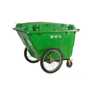 이동식 리어카 400L 쓰레기차 4륜 청소 재활용 손수레 트롤리 구루마, 1개
