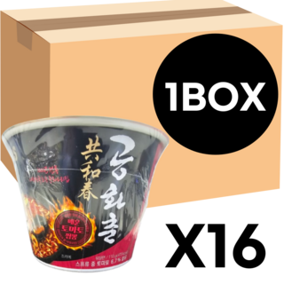 공화춘 매운토마토짬뽕 컵라면 편의점 대용량, 130g