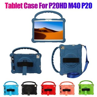 Teclast 태블릿 케이스 P20HD M40 10.1 인치 실리콘 핸들 스트랩 포함 스탠드 (빨간색), 1개