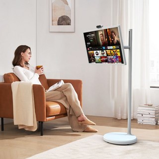 24인치 32인치 무선 롤링 회전 스마트 터치 스크린 이동식 TV 휴대용 스탠바이미