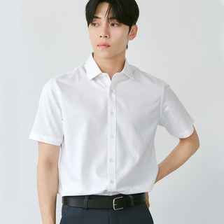 인클라바 반팔 와이셔츠 구김없는 스판 프리미엄 뱀부 대나무 셔츠