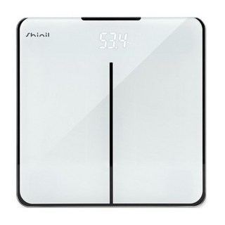 신일 전자식 강화유리 정밀 센서 슬림 체중계 6mm, SHM-2505, WHITE, 1개 신생아체중계
