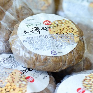 국산 우리 콩 냄새 없는 안나는 [ 부평마을 청국장 200g ] 옛날 착한 저염 생청국장, 1개