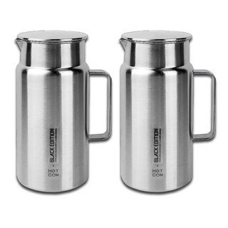 핫콤 올스텐 냉장고 손잡이 물병 1450ml (1.45L), 2개, 1.45L, 001 실버