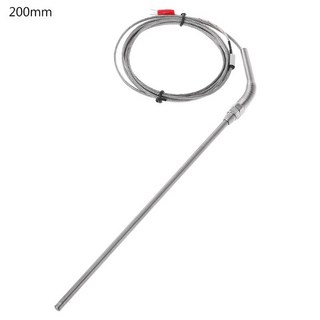 K 타입 열전대 프로브 50mm/100mm/150mm/200mm 스테인리스 스틸 열전대 0-400 ℃ 온도 센서, 1개, 200mm