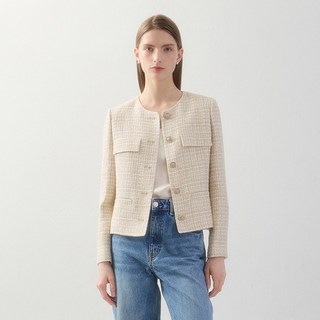 쉬즈미스 트위드 컬러 버튼 자켓 SWWJKO11040