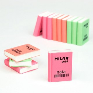 MILAN 밀란 책 모양 2036 지우개, 연두, 1개