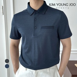 김영주스포츠 시원한 남성 카라 반팔 티셔츠 속건 냉감 여름티 KRMT1054