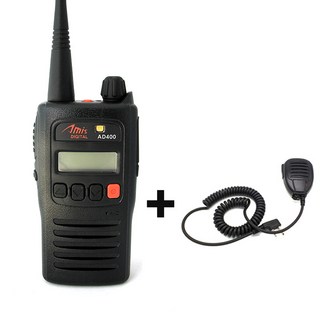 아미스 AD400 소형 디지털 무전기 + 고성능 핸드마이크 AD-400, 1개