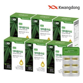 광동 대마종자유 hemp seed oil 30g, 30정, 6개