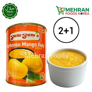 YUM YUM'S Alphonso Mango Pulp 850g / 망고 펄프, 3개