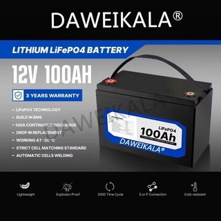 12V 100Ah LiFePO4 리튬 철 인산염 배터리 - 내장 BMS 태양계/RV/해양용 딥 사이클 트롤링 Mo, 01 12V lifepo4 100Ah, 1개, 1개입