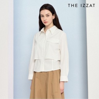 더아이잗 레이어 오픈 칼라 셔츠 블라우스 IP4M0BL851