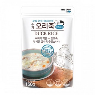 나이 많은 강아지용 몸모신 특별식 수제 오리죽