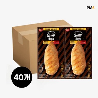 동원 그릴리 황금치킨 닭가슴살 블랙페퍼 105g x 10개, 40개