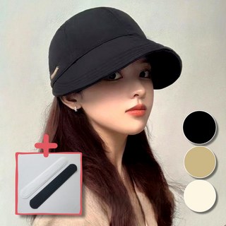 뉴블랑 자외선차단 오버핏 볼캡 데일리용 와이드 챙 모자 버킷햇 [오염방지패드증정]
