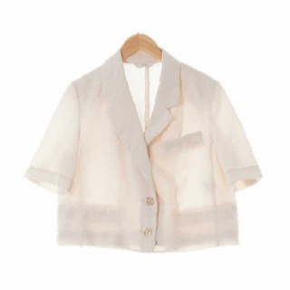 주크 1034 라이트린넨베이지 포인트버튼반팔쿨블레이저 [85-94-160]