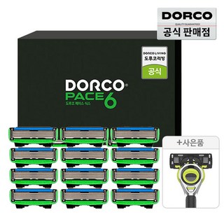 도루코 페이스6 세트, 1세트, 면도날 12입+3D모션 면도기