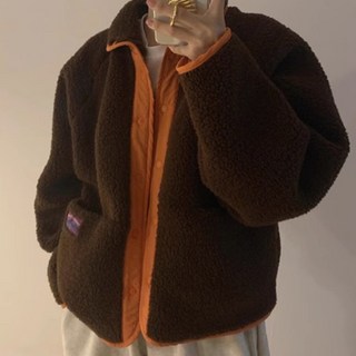 바이미니 하이넥 카라 리버시블 양면 뽀글이 양털 점퍼