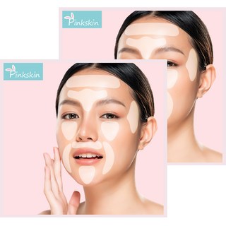 핑크스킨 주름패치 팔자 미간 이마, 91개입, 2개