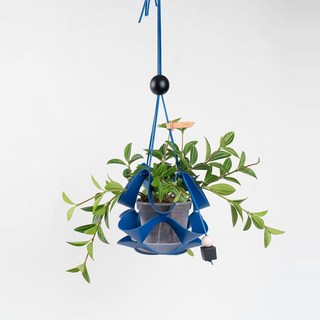 플랫츠 plats / hanging pot cover / DANGLE / 식물 인테리어 화분커버 방수 가죽 감성 플랜테리어 소품 행잉 화분걸이, 1개, 코발트블루