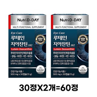 뉴트리디데이 아이케어 루테인 지아잔틴182, 60정, 4개