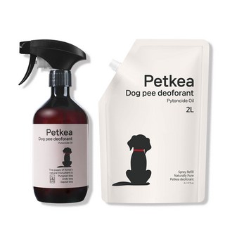펫케아 강아지탈취제 피톤치드 천연 스프레이 반려견 오줌냄새 제거 + 공병, 1개, 2L