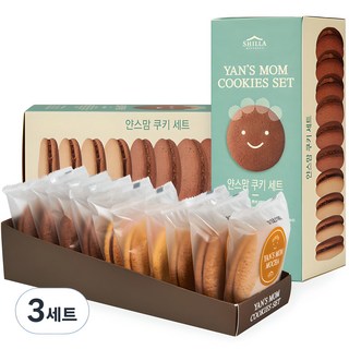 신라명과 얀스맘 쿠키 세트, 650g, 3세트